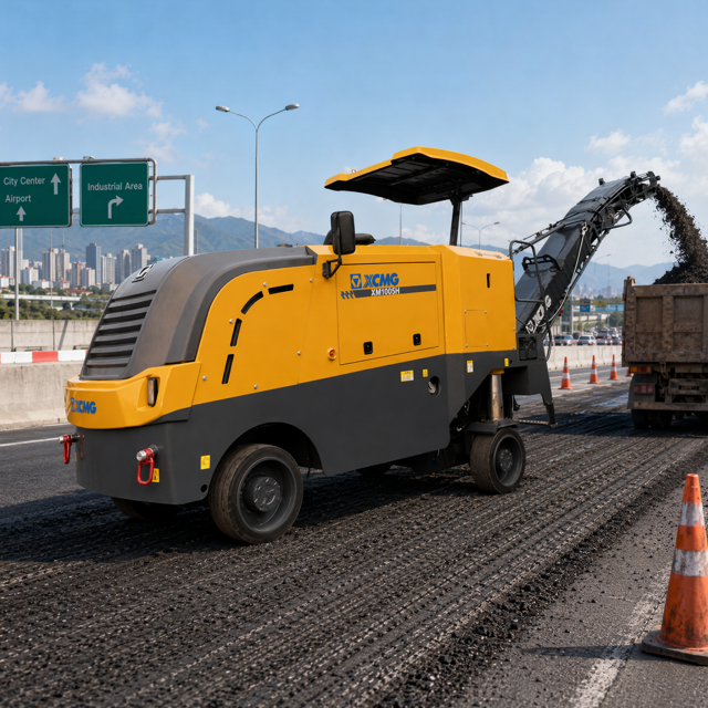 XM1005H Macchina di fresatura a freddo larghezza 1 m Macchine di fresatura per strade asfaltate per la manutenzione delle autostrade