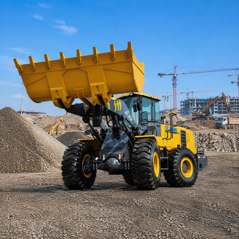 XCMG ZL50GN 5 tonnellate carica ruote frontali 3.2m3 Bucket Construction Heavy Duty Loader